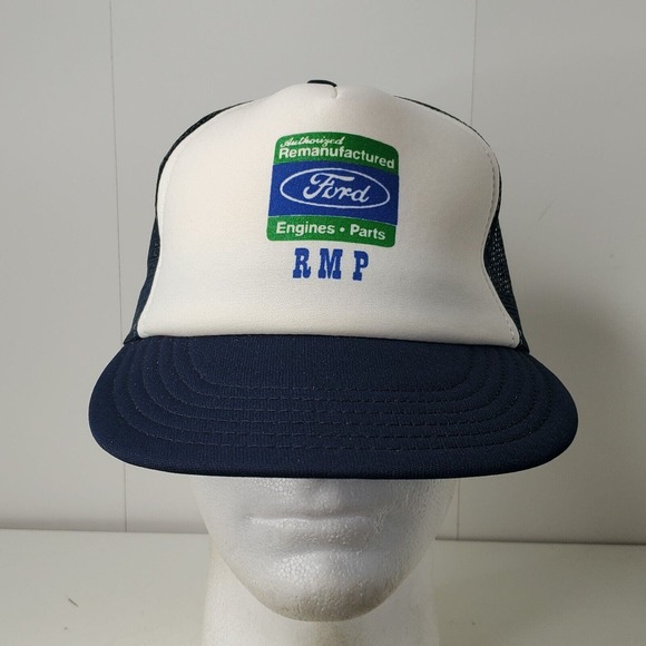 RMP Authorized Remanufactured Ford Engines Parts Logo Trucker Cap Snapback Hat - Picture 2 of 9